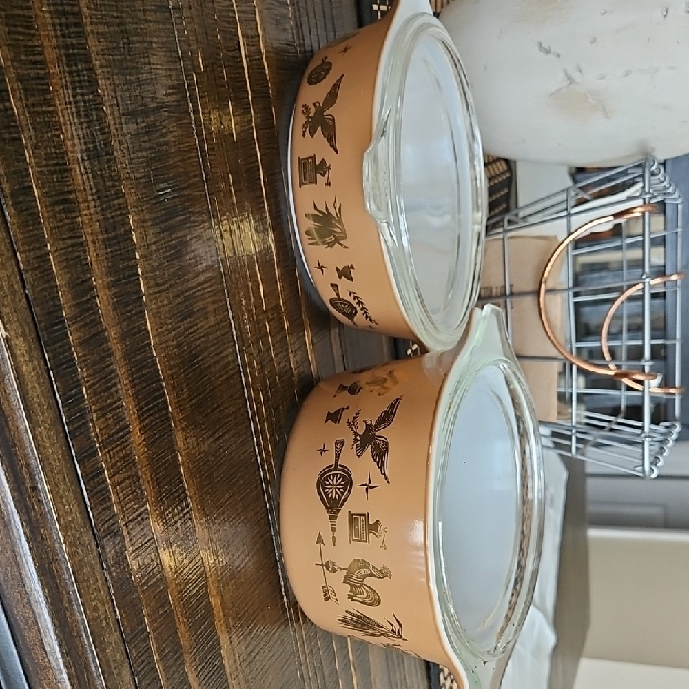 Vintage Brown Glass Casserole Dishes